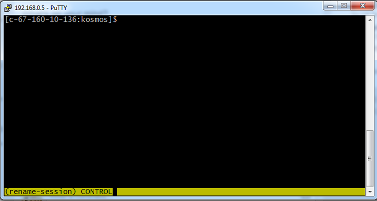 tmux rename session